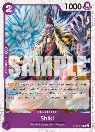 Shiki (Pirate Foil) (OP06-073) - Premium Booster -The Best- Vol. 2 Foil | Grognard Games