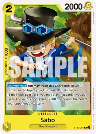 Sabo - ST13-007 (Reprint) (ST13-007) - Premium Booster -The Best- Vol. 2 | Grognard Games