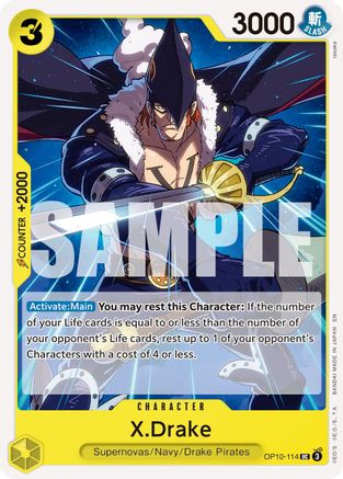 X.Drake (Reprint) (OP10-114) - Premium Booster -The Best- Vol. 2 | Grognard Games