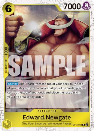 Edward.Newgate - ST13-004 (Pirate Foil) (ST13-004) - Premium Booster -The Best- Vol. 2 Foil | Grognard Games