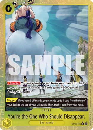 You're the One Who Should Disappear (Alternate Art) (OP06-115) - Premium Booster -The Best- Vol. 2 Foil | Grognard Games