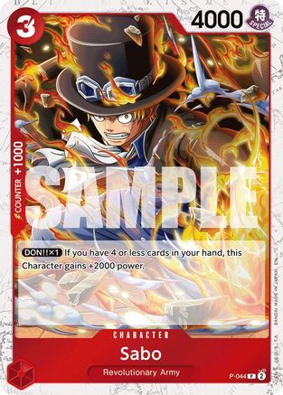 Sabo - P-044 (Pirate Foil) (P-044) - Premium Booster -The Best- Vol. 2 Foil | Grognard Games