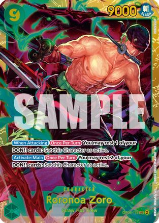 Roronoa Zoro - OP06-118 (Reprint) (OP06-118) - Premium Booster -The Best- Vol. 2 Foil | Grognard Games
