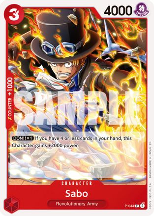 Sabo - P-044 (Reprint) (P-044) - Premium Booster -The Best- Vol. 2 | Grognard Games