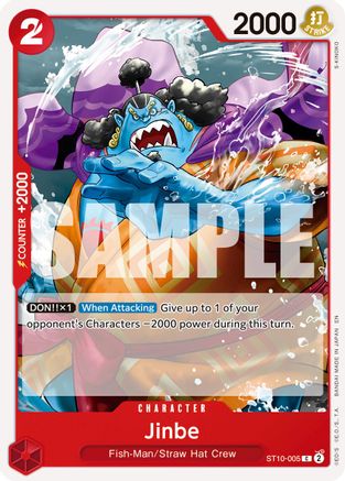 Jinbe - ST10-005 (Reprint) (ST10-005) - Premium Booster -The Best- Vol. 2 | Grognard Games