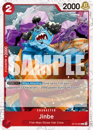 Jinbe - ST10-005 (Pirate Foil) (ST10-005) - Premium Booster -The Best- Vol. 2 Foil | Grognard Games