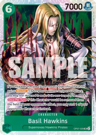 Basil Hawkins - OP07-029 (Reprint) (OP07-029) - Premium Booster -The Best- Vol. 2 Foil | Grognard Games