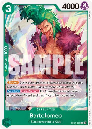 Bartolomeo (Reprint) (OP07-031) - Premium Booster -The Best- Vol. 2 | Grognard Games