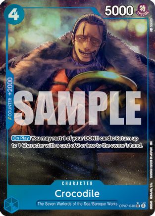 Crocodile - OP07-040 (Alternate Art) (OP07-040) - Premium Booster -The Best- Vol. 2 Foil | Grognard Games