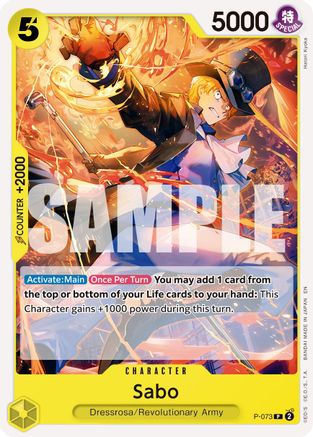Sabo - P-073 (Reprint) (P-073) - Premium Booster -The Best- Vol. 2 | Grognard Games