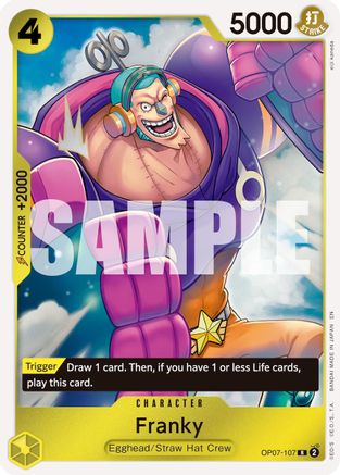 Franky - OP07-107 (Reprint) (OP07-107) - Premium Booster -The Best- Vol. 2 Foil | Grognard Games