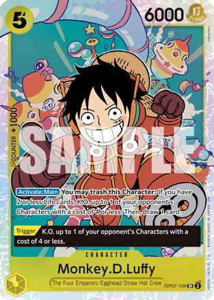 Monkey.D.Luffy - OP07-109 (Reprint) (OP07-109) - Premium Booster -The Best- Vol. 2 Foil | Grognard Games
