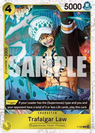 Trafalgar Law -  P-088 (Pirate Foil) (P-088) - Premium Booster -The Best- Vol. 2 Foil | Grognard Games
