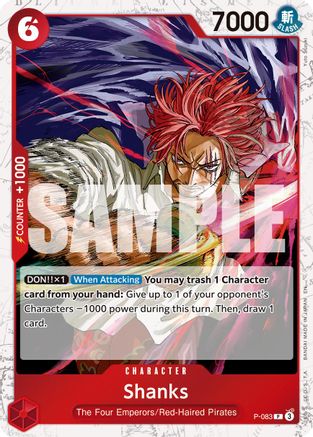 Shanks - P-083 (Pirate Foil) (P-083) - Premium Booster -The Best- Vol. 2 Foil | Grognard Games