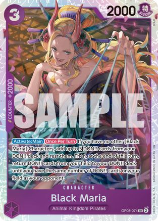 Black Maria (Reprint) (OP08-074) - Premium Booster -The Best- Vol. 2 Foil | Grognard Games