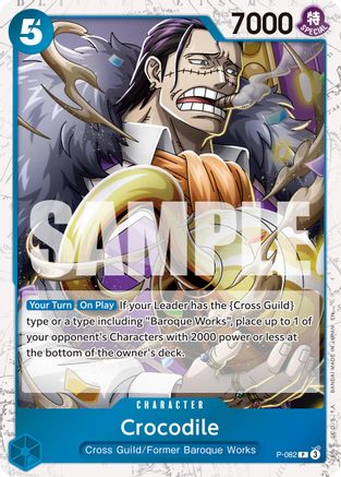 Crocodile - P-082 (Pirate Foil) (P-082) - Premium Booster -The Best- Vol. 2 Foil | Grognard Games