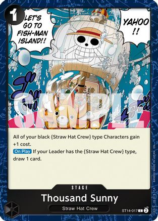 Thousand Sunny (Pirate Foil) (ST14-017) - Premium Booster -The Best- Vol. 2 Foil | Grognard Games