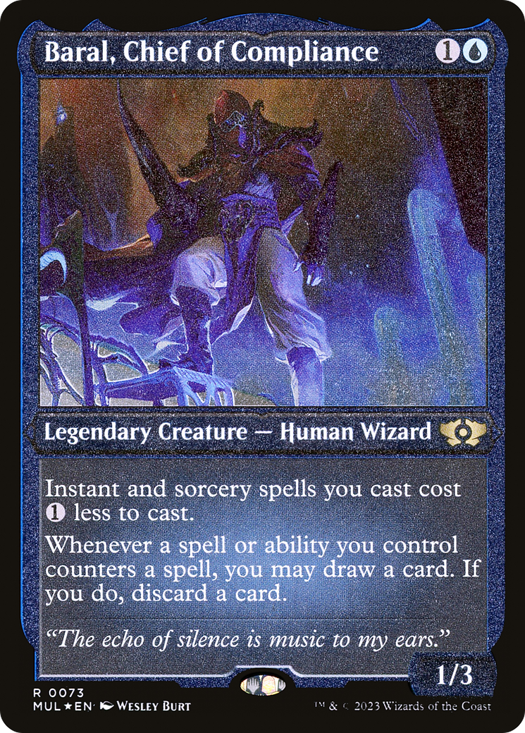 Baral, Chief of Compliance (Foil Etched) (MUL-073) - Multiverse Legends Foil | Grognard Games