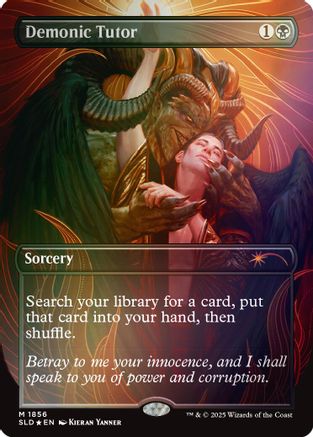 Demonic Tutor (Rainbow Foil) (SLD-1856) - Secret Lair Drop Series Foil | Grognard Games