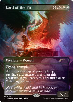 Lord of the Pit (Rainbow Foil) (SLD-1857) - Secret Lair Drop Series Foil | Grognard Games