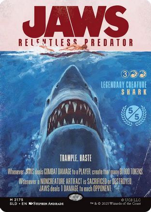 Jaws, Relentless Predator (SLD-2175) - Secret Lair Drop Series | Grognard Games