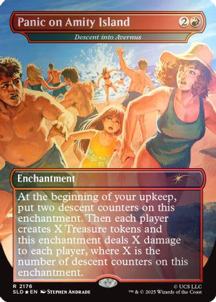 Panic on Amity Island - Descent into Avernus (Rainbow Foil) (SLD-2176) - Secret Lair Drop Series Foil | Grognard Games
