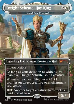 Dwight Schrute, Hay King - Heliod, Sun-Crowned (SLD-2165) - Secret Lair Drop Series Foil | Grognard Games