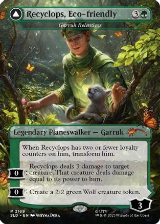 Recyclops, Eco-friendly - Garruk Relentless (SLD-2169) - Secret Lair Drop Series Foil | Grognard Games