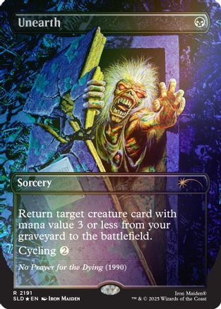 Unearth (Rainbow Foil) (SLD-2191) - Secret Lair Drop Series Foil | Grognard Games