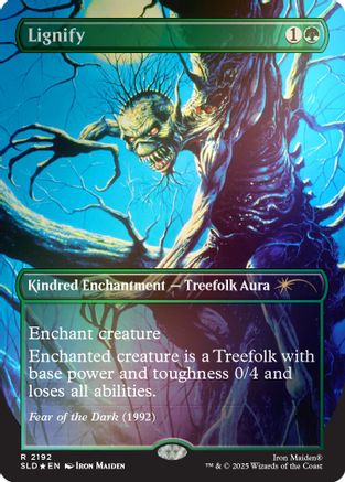 Lignify (2192) (Rainbow Foil) (SLD-2192) - Secret Lair Drop Series Foil | Grognard Games