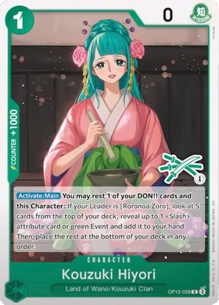 Kouzuki Hiyori (Zoro Deck) (OP12-028) - Learn Together Deck Set | Grognard Games
