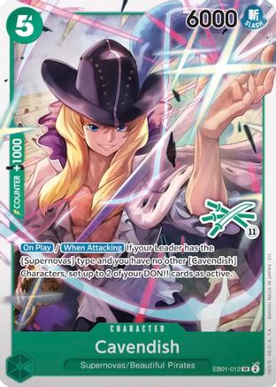 Cavendish (Zoro Deck) (EB01-012) - Learn Together Deck Set | Grognard Games