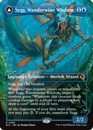 Sygg, Wanderwine Wisdom (Borderless) (ECL-288) - Lorwyn Eclipsed | Grognard Games