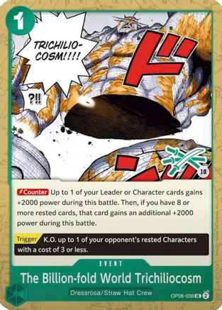 The Billion-fold World Trichiliocosm (Zoro Deck) (OP06-038) - Learn Together Deck Set | Grognard Games