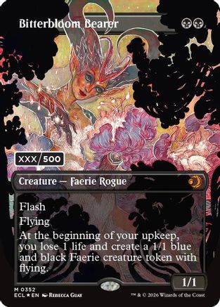 Bitterbloom Bearer (Borderless) (Serial Numbered) (ECL-352) - Lorwyn Eclipsed Foil | Grognard Games