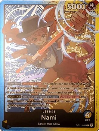 Nami - OP11-041 (Nami Deck) (OP11-041) - Learn Together Deck Set Foil | Grognard Games