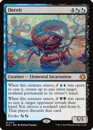 Deceit (ECL-212) - Lorwyn Eclipsed Foil | Grognard Games