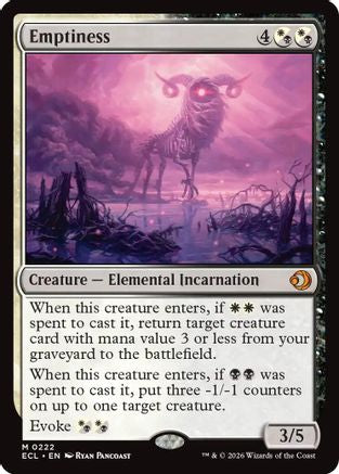 Emptiness (ECL-222) - Lorwyn Eclipsed Foil | Grognard Games