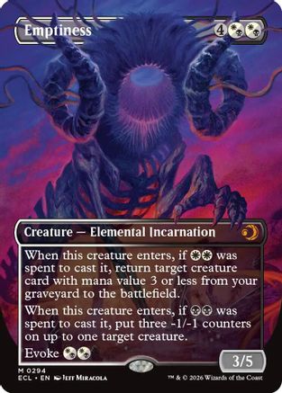 Emptiness (Borderless) (ECL-294) - Lorwyn Eclipsed Foil | Grognard Games