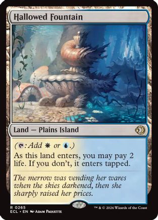 Hallowed Fountain (ECL-265) - Lorwyn Eclipsed Foil | Grognard Games