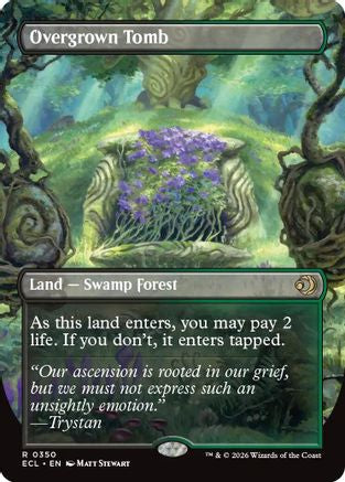Overgrown Tomb (Borderless) (ECL-350) - Lorwyn Eclipsed | Grognard Games