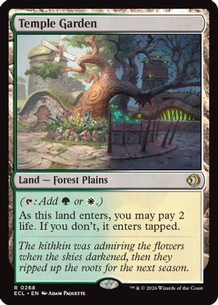 Temple Garden (ECL-268) - Lorwyn Eclipsed Foil | Grognard Games