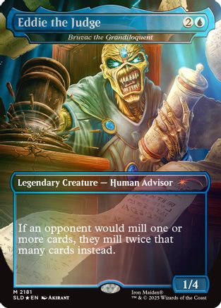 Eddie the Judge - Bruvac the Grandiloquent (Rainbow Foil) (SLD-2181) - Secret Lair Drop Series Foil | Grognard Games