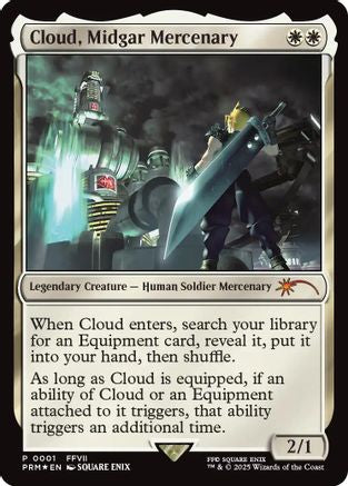 Cloud, Midgar Mercenary (UMP-001) - Unique and Miscellaneous Promos Foil | Grognard Games