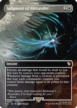 Judgment of Alexander (Borderless) (FIC-455) - Commander: FINAL FANTASY Foil | Grognard Games