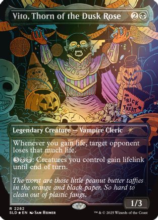 Vito, Thorn of the Dusk Rose (Rainbow Foil) (SLD-2282) - Secret Lair Drop Series Foil | Grognard Games
