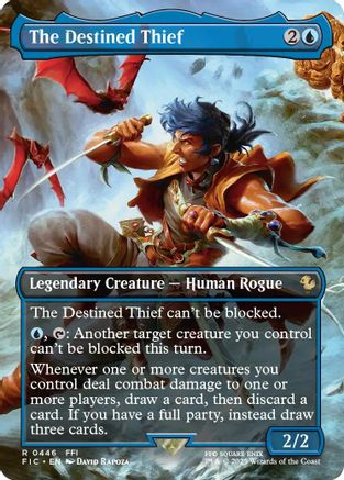 The Destined Thief (Borderless) (FIC-446) - Commander: FINAL FANTASY Foil | Grognard Games