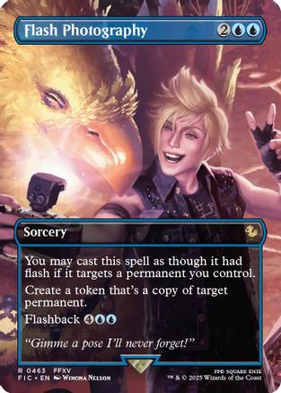 Flash Photography (Borderless) (FIC-463) - Commander: FINAL FANTASY Foil | Grognard Games