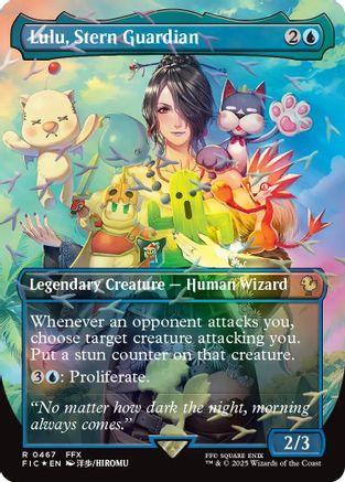 Lulu, Stern Guardian (Borderless) (Chocobo Track Foil) (FIC-467) - Commander: FINAL FANTASY Foil | Grognard Games