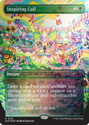 Inspiring Call (Rainbow Foil) (SLD-2313) - Secret Lair Drop Series Foil | Grognard Games